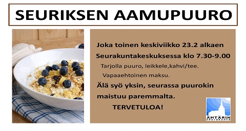Seuriksen aamupuuro puurolautanen