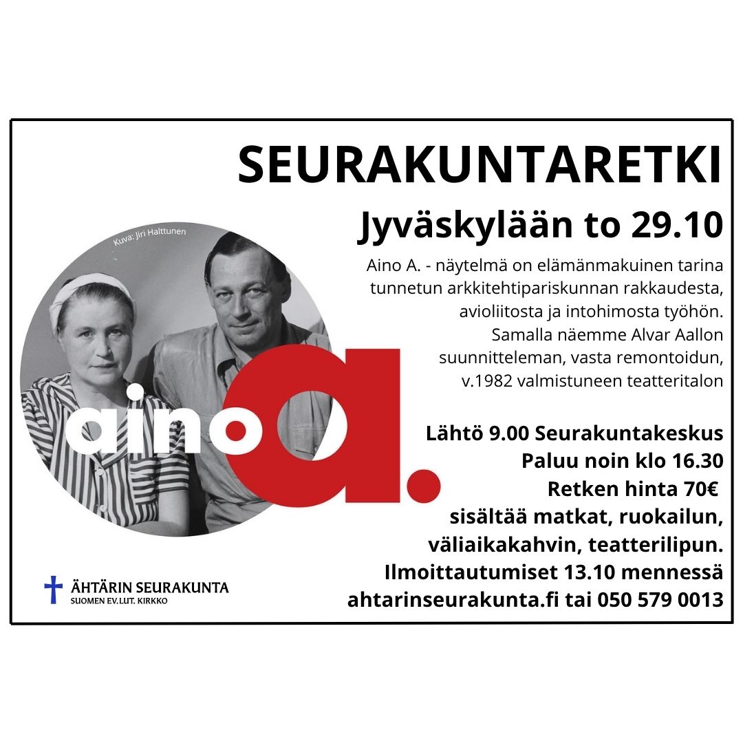 Mainos seurakuntaretkestä