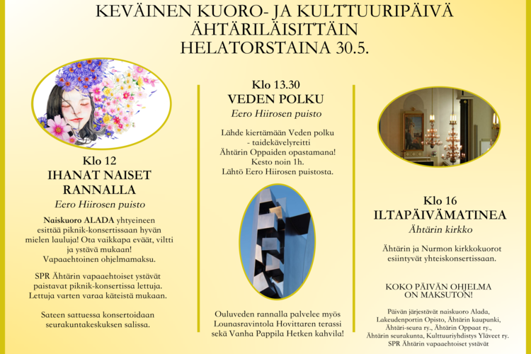 Nurmon ja Ähtärin kirkkokuorojen iltapäivämatinea Nurmon ja Ähtärin kirkkokuorojen iltapäivämatinea